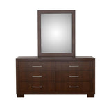 Jessica Cappuccino Rectangular Wall Mirror (Mirror Only) from Coaster - Luna Furniture