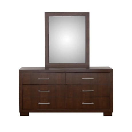 Jessica Cappuccino Rectangular Wall Mirror (Mirror Only) from Coaster - Luna Furniture