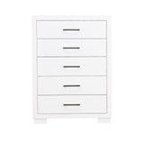 Jessica White 5-Drawer Chest from Coaster - Luna Furniture