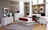 Jessica White 6-Piece Eastern King Bedroom Set with Nightstand Panels from Coaster - Luna Furniture