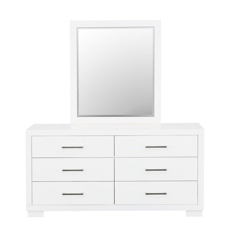 Jessica White Rectangular Mirror (Mirror Only) from Coaster - Luna Furniture