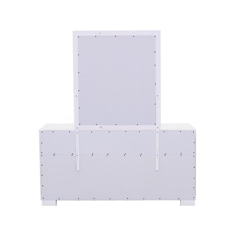 Jessica White Rectangular Mirror (Mirror Only) from Coaster - Luna Furniture