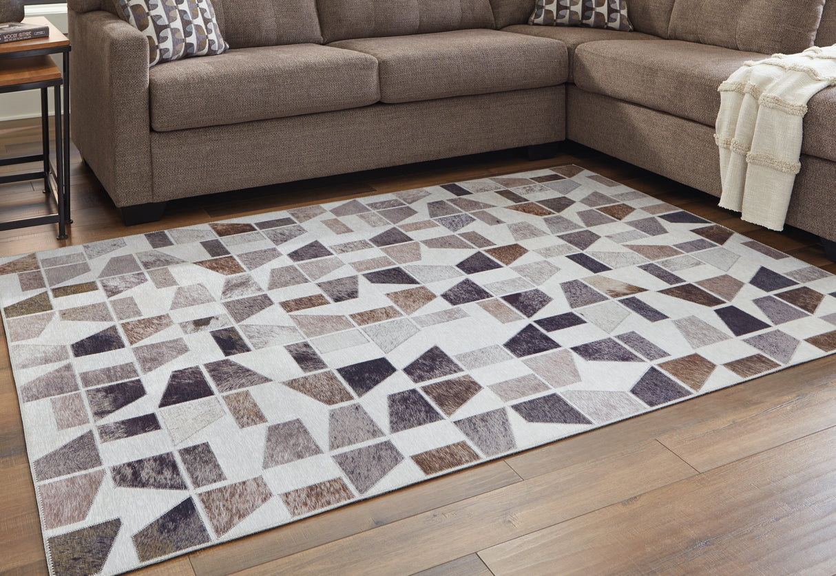Jettner Multi 5' x 7' Rug from Ashley Furniture - Luna Furniture