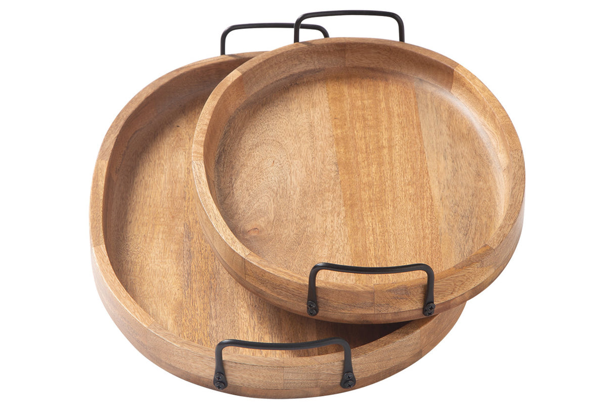 Jocelyne Brown/Black Tray from Ashley - Luna Furniture