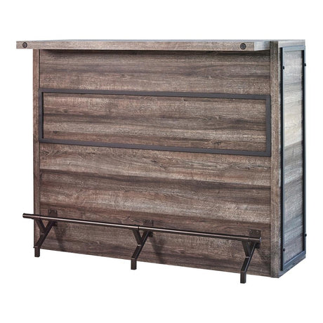 Joe Aged Oak 5-Shelf Bar Unit from Coaster - Luna Furniture