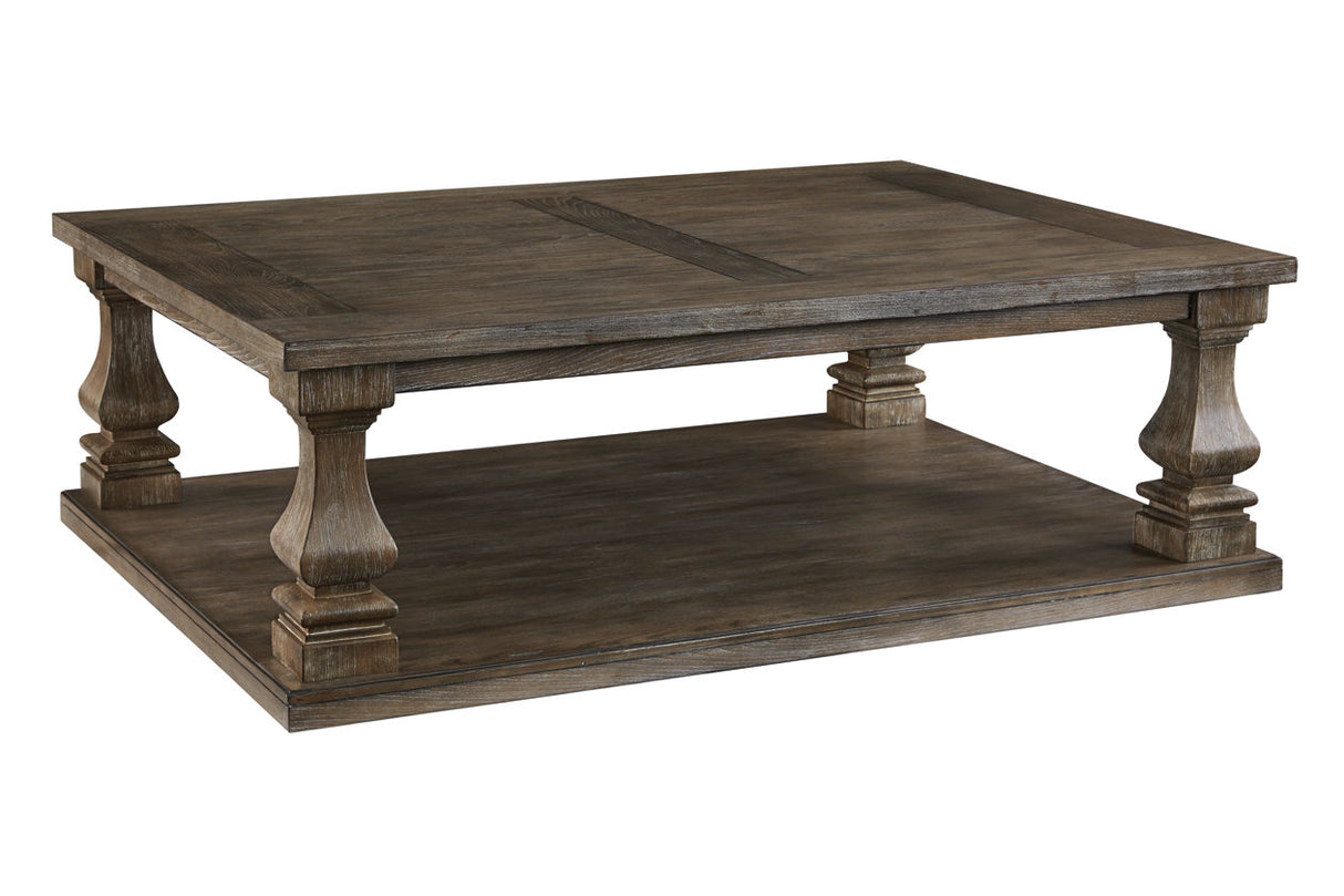 Johnelle Gray Coffee Table from Ashley - Luna Furniture