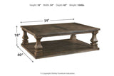 Johnelle Gray Coffee Table from Ashley - Luna Furniture