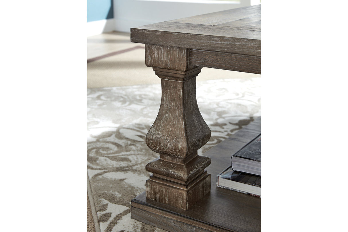 Johnelle Gray Coffee Table from Ashley - Luna Furniture