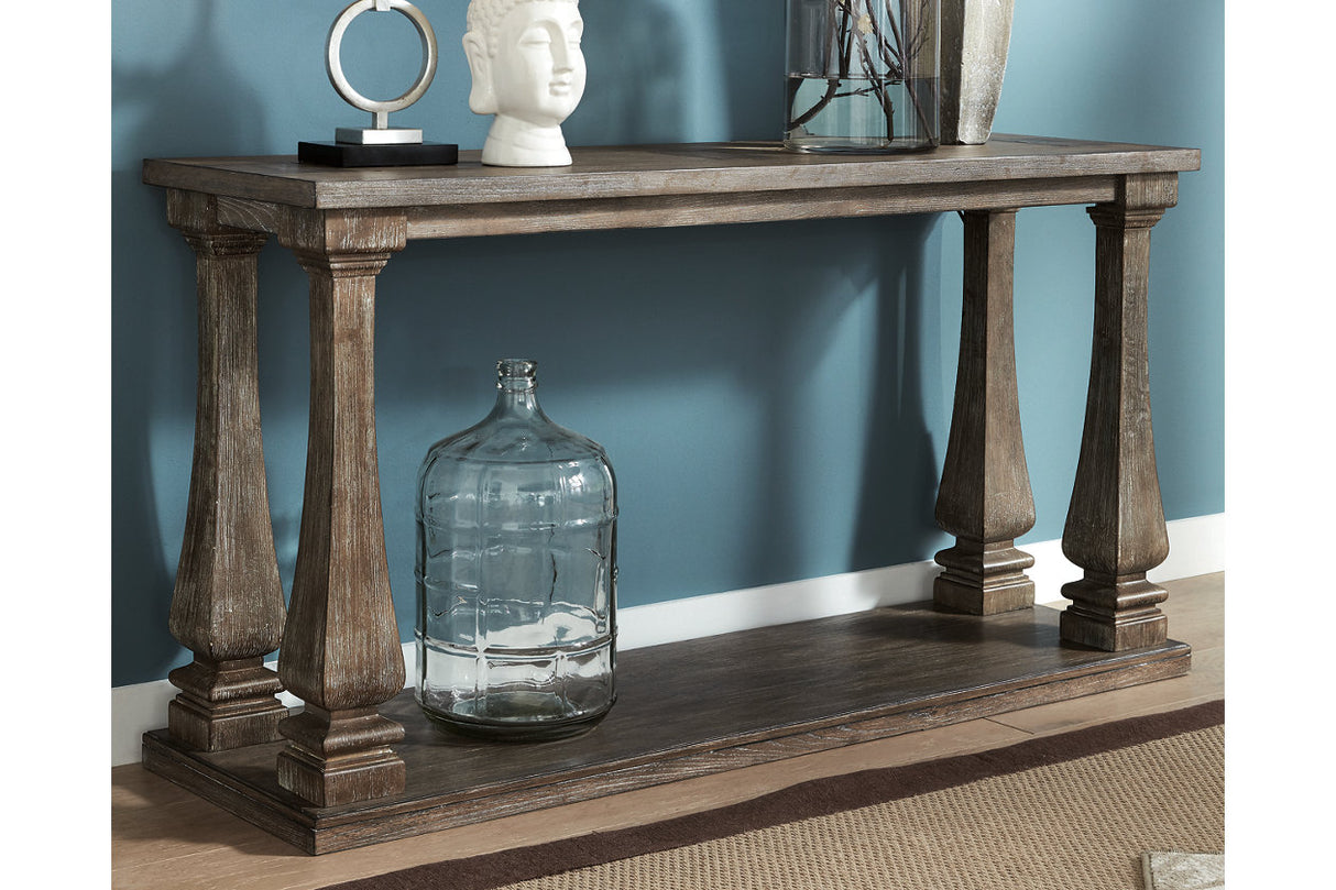 Johnelle Gray Sofa Table from Ashley - Luna Furniture