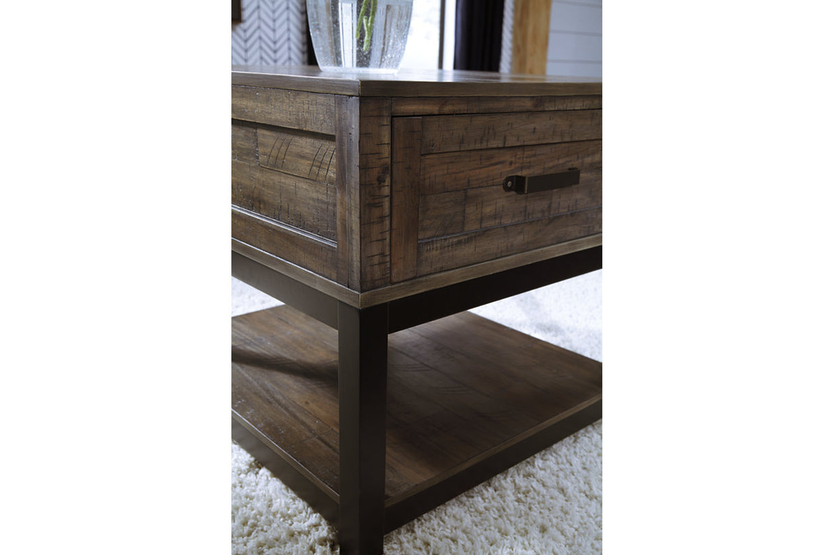 Johurst Grayish Brown End Table from Ashley - Luna Furniture