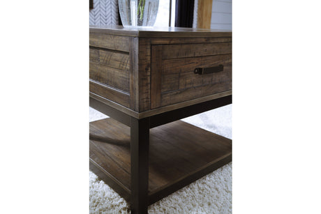 Johurst Grayish Brown End Table from Ashley - Luna Furniture