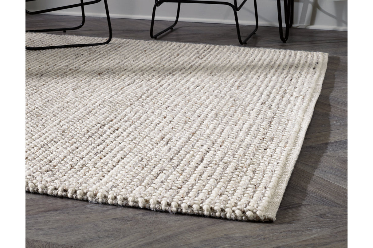 Jossick Cream/Gray Medium Rug from Ashley Furniture - Luna Furniture