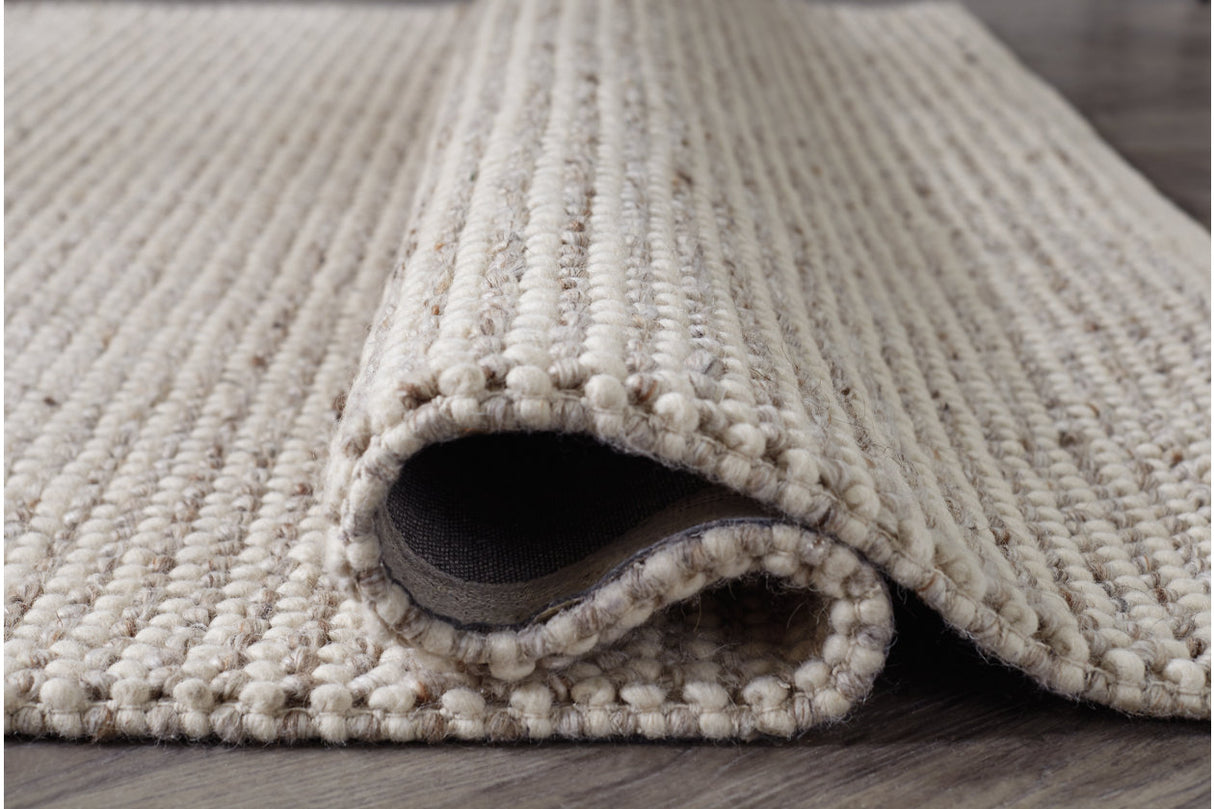 Jossick Cream/Gray Medium Rug from Ashley Furniture - Luna Furniture