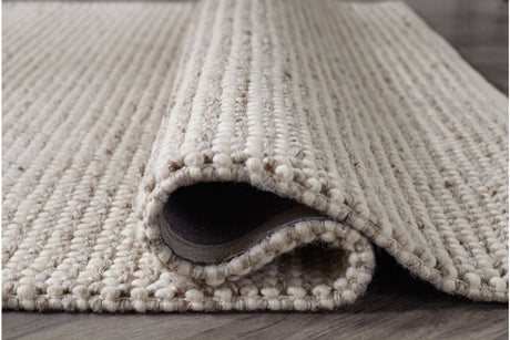Jossick Cream/Gray Medium Rug from Ashley Furniture - Luna Furniture