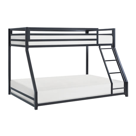 Jovie Black Metal Twin/Full Bunk Bed from Homelegance - Luna Furniture