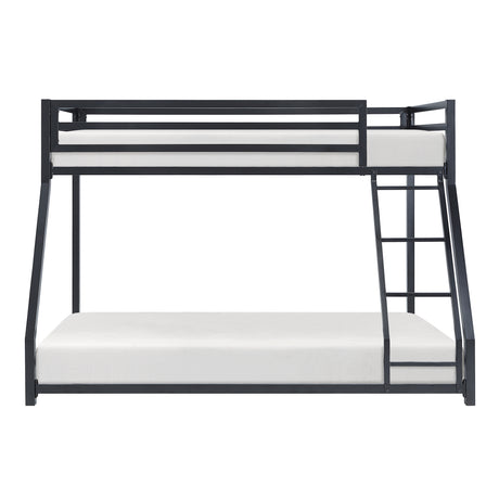 Jovie Black Metal Twin/Full Bunk Bed from Homelegance - Luna Furniture