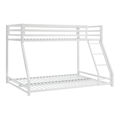 Jovie White Metal Twin/Full Bunk Bed from Homelegance - Luna Furniture