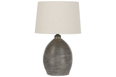 Joyelle Gray Table Lamp from Ashley - Luna Furniture