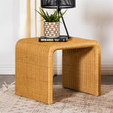 Juanita Natural Square Rattan End Table from Coaster - Luna Furniture
