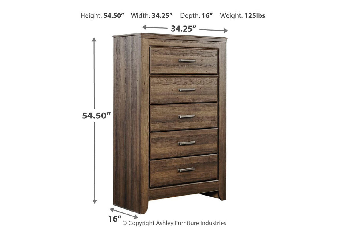 Juararo Dark Brown Chest of Drawers from Ashley - Luna Furniture