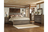 Juararo Dark Brown King Panel Bed from Ashley - Luna Furniture