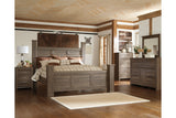 Juararo Dark Brown King Poster Bed from Ashley - Luna Furniture