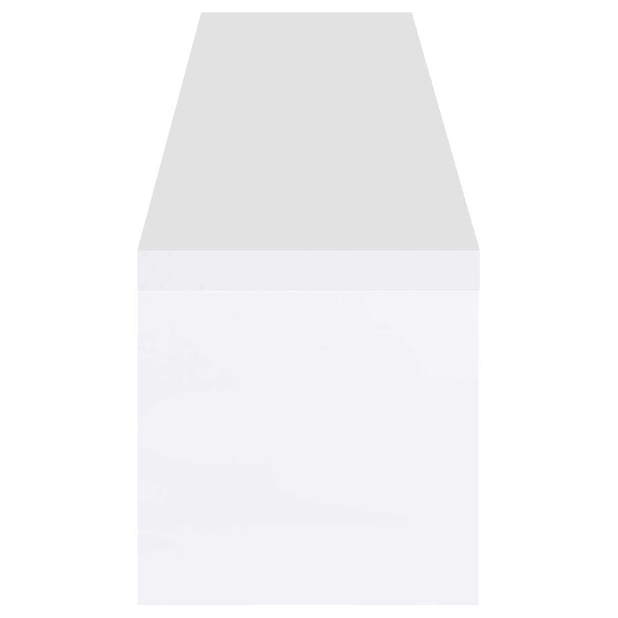 Jude White High Gloss 2-Door 79" TV Stand with Drawers from Coaster - Luna Furniture