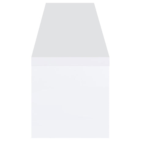 Jude White High Gloss 2-Door 79" TV Stand with Drawers from Coaster - Luna Furniture