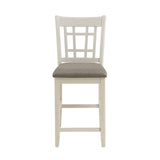 Junipero White Counter Height Chair, Set of 2 from Homelegance - Luna Furniture