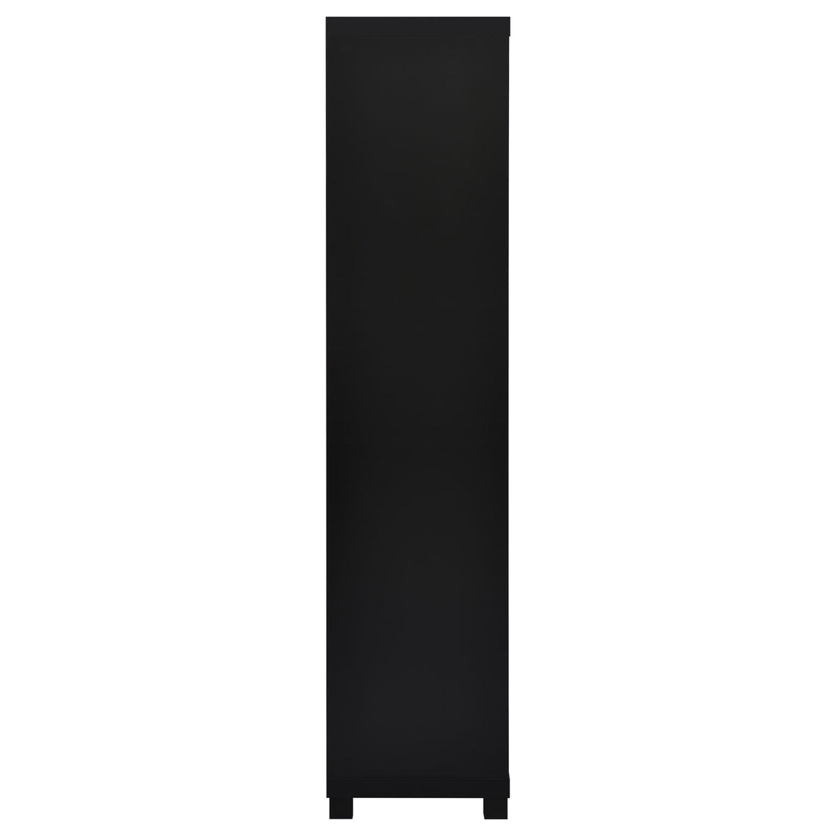 Jupiter Black 3-Shelf Media Tower Bookcase with Storage Cabinet from Coaster - Luna Furniture