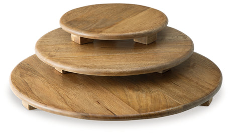 Kaidler Brown Tray Set from Ashley - Luna Furniture