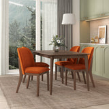 Kaitlyn Burnt Orange Velvet Dining Chair from Ashcroft Furniture - Luna Furniture