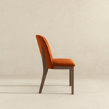 Kaitlyn Burnt Orange Velvet Dining Chair from Ashcroft Furniture - Luna Furniture