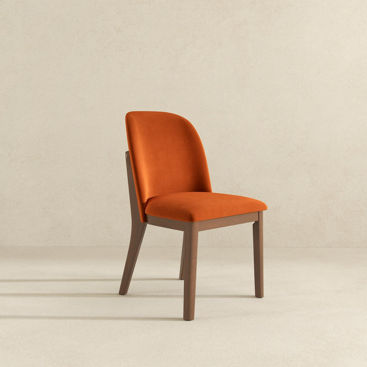 Kaitlyn Burnt Orange Velvet Dining Chair from Ashcroft Furniture - Luna Furniture