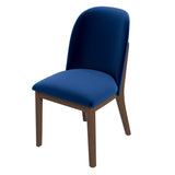 Kaitlyn Mid-Century Modern Navy Blue Velvet Dining Chair (Set of 2) from Midinmod - Luna Furniture