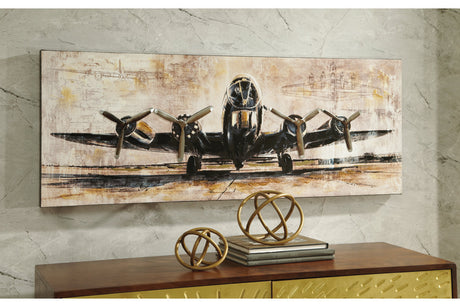 Kalene Brown/Black Wall Art from Ashley - Luna Furniture