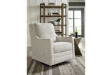 Kambria Fog Swivel Glider Accent Chair from Ashley - Luna Furniture