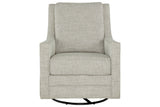 Kambria Fog Swivel Glider Accent Chair from Ashley - Luna Furniture