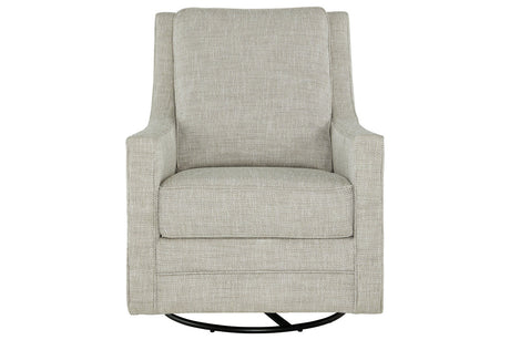 Kambria Fog Swivel Glider Accent Chair from Ashley - Luna Furniture