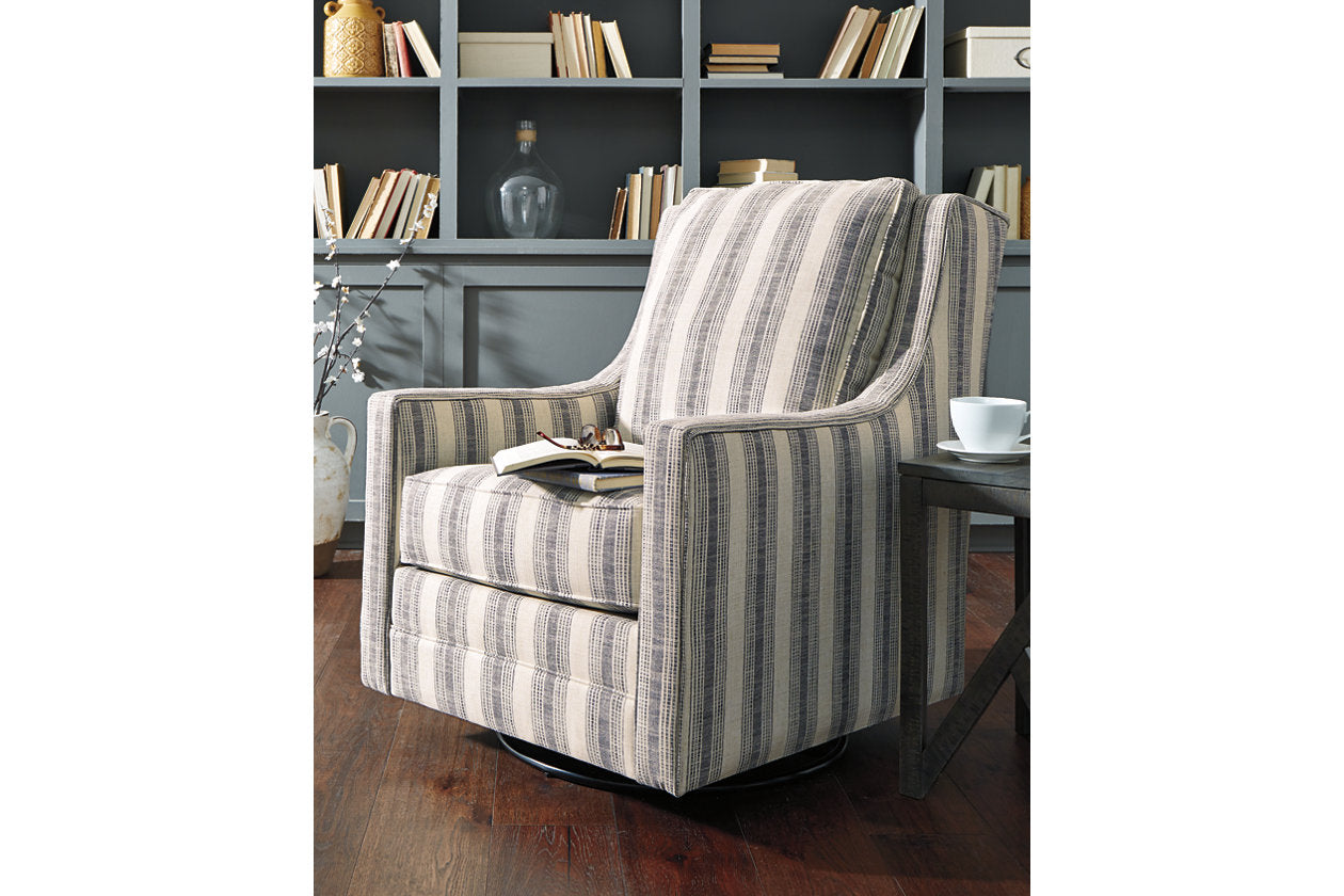 Kambria Ivory/Black Accent Chair from Ashley - Luna Furniture
