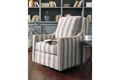 Kambria Ivory/Black Accent Chair from Ashley - Luna Furniture