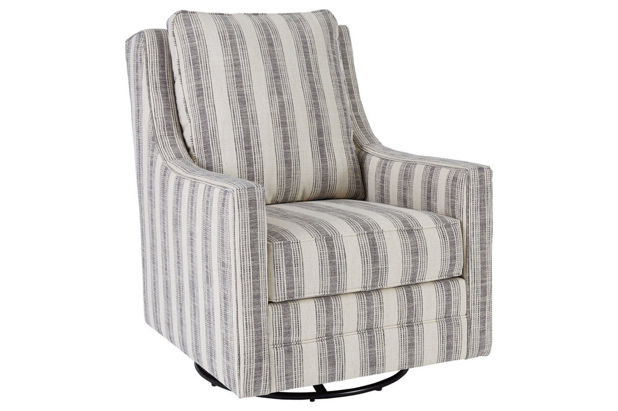 Kambria Ivory/Black Accent Chair from Ashley - Luna Furniture