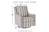 Kambria Ivory/Black Accent Chair from Ashley - Luna Furniture