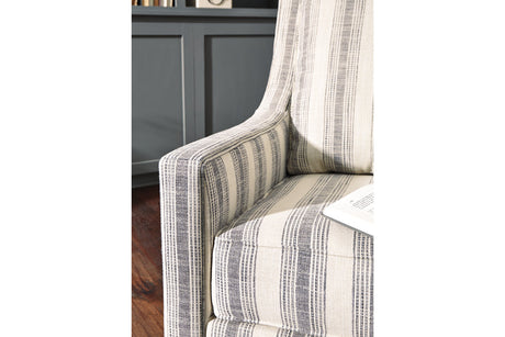 Kambria Ivory/Black Accent Chair from Ashley - Luna Furniture