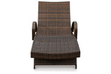 Kantana Brown Chaise Lounge from Ashley - Luna Furniture