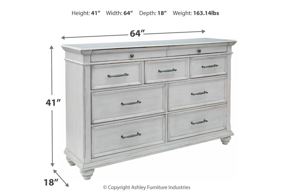 Kanwyn Whitewash Dresser from Ashley - Luna Furniture