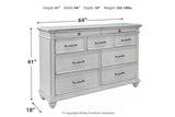 Kanwyn Whitewash Dresser from Ashley - Luna Furniture