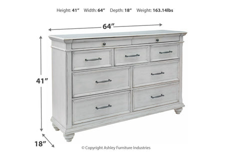 Kanwyn Whitewash Dresser from Ashley - Luna Furniture