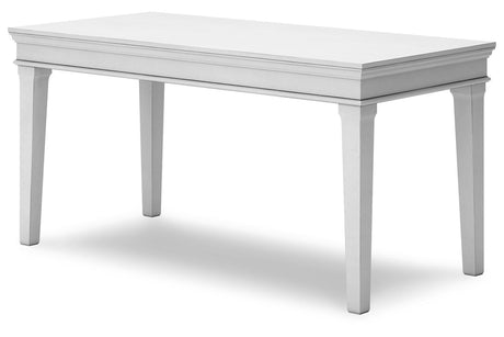 Kanwyn Whitewash Home Office Desk from Ashley - Luna Furniture