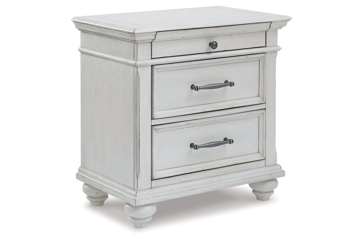 Kanwyn Whitewash Nightstand from Ashley - Luna Furniture